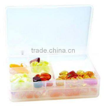 Jewelry plastic bead box Double side open box