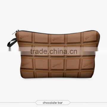 New design custom fashion hot cafe mens travel cosmetic bag