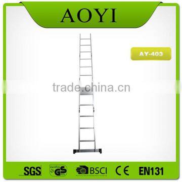 Industrail or Domestic Aluminium Profile Folding Telescopic Ladder AY-403 With En131 photo-5