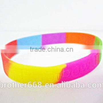 2016 High quality fashion mulit-color bracelet silicone, silicone bracelet custom                        
                                                Quality Choice