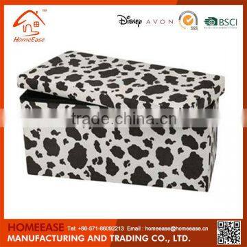 Home Living Collapsible Leopard Print Storage Box