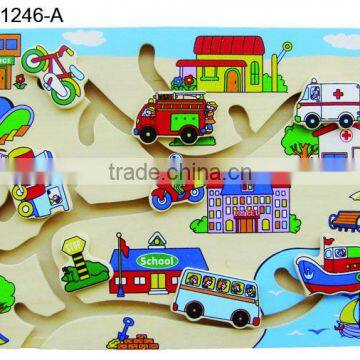 Wooden Maze Puzzle - Vehicles photo-1