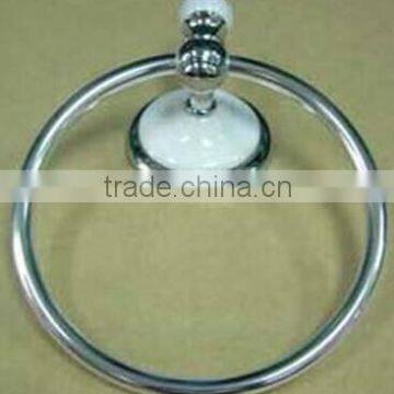 High grade quality ceramic decorative white Towel Ring towel holder