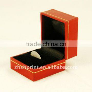 Luxury leather jewelry box for ring