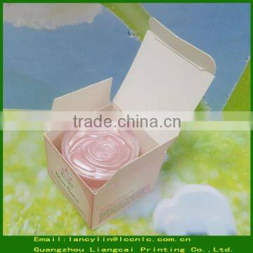 high quality cosmetic packaging foldable paperboard box with logo printed