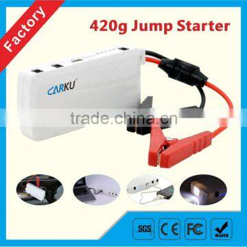 Portable jump starter, only 400g and power bank for Laptop