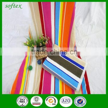 Hot sell bedroom goods colourful stripe blanket,Big size yarn dyed cotton bed sheets