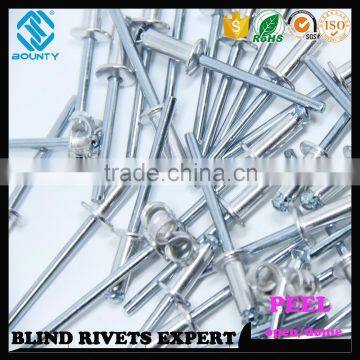 HOT SELLING OPEN END MANUFACTURER PROTRUDING CROWN HEAD AL/ST POP PEEL TYPE RIVETS photo-3
