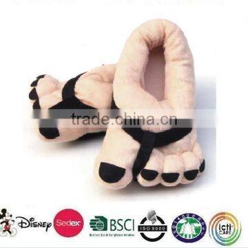 plush indoor slipper/Winter Indoor Toe Big Feet Warm Soft Plush Slippers