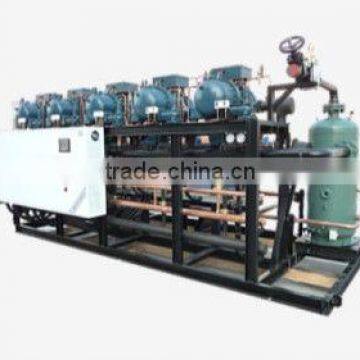 Semi-Hermetic Screw Compressor Middle Temperature Compressor Racks for ice making,chillered water making.etc