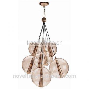 modern lighting 2016 new design antique hanging glass light fixture for lobby and room