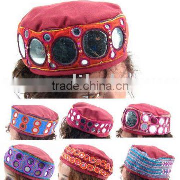 Rajasthan Tribal Banjara HAT Belly Dance Caps