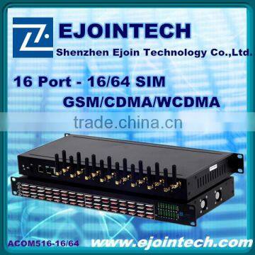 Support Remote Management System!!!2014 Ejointech 16 port 64 sim cards gsm goip gateway