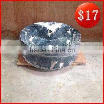 Luxury style economic marble pattern ceramic countertop basin price in India BO-05