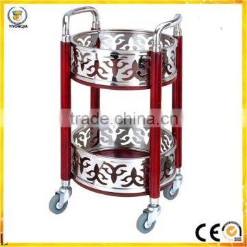 service liquor trolley for hotel restaurant Superior hotel car wood and stainless steel