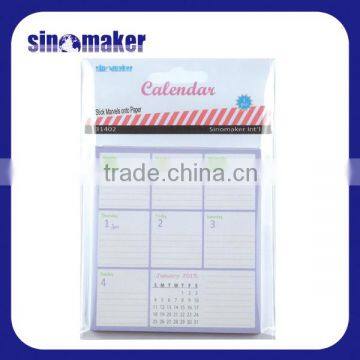 Sticky wall calendar 2016 mini Memo calendar printing