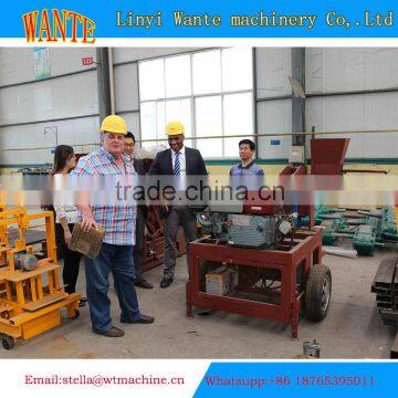 WT1-20 China Clay Brick Making Machine Manual Compressed Earth Block Machine Small photo-2