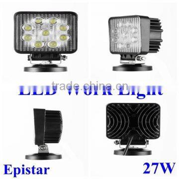 New arrival Super brightness Epistar DC 9V-18V 27W LED work light