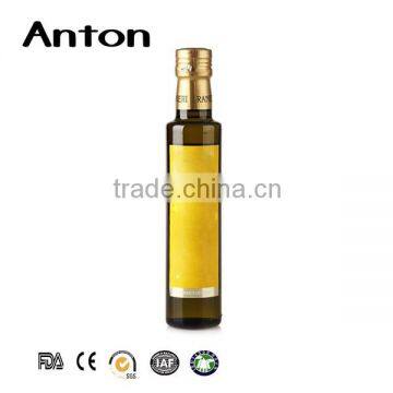 250ml dark brown olive oil glass bottles with round sharp