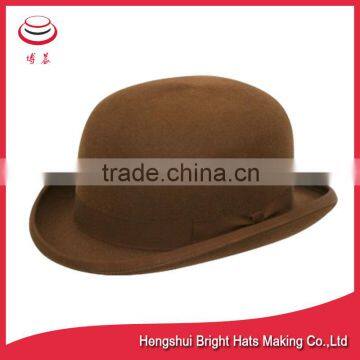 2016 New Style Wool Felt Bowler Hats With Bowknot photo-3