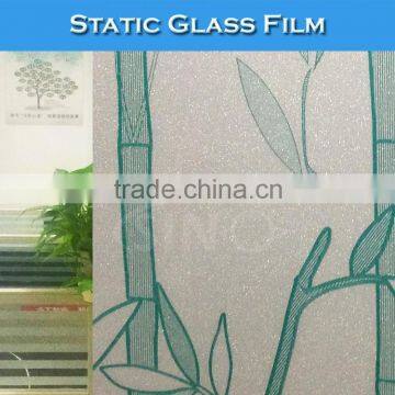 WB21 Good Flatness 3D Static Glass Film Window Decoration Stickers