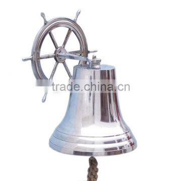 Handcrafted Nautical Decor Hanging Ship Wheel Bell NBB 0016