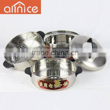 New Design Stainless Steel Lid Electric Steamer,inner Pot,outer Shell Cylinder Rice Cooker photo-3