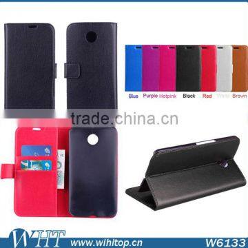 For Motorola For Google Nexus 6 Case, Fashionable Flip Litchi Grain Leather Wallt Case For Nexus 6 With Card/Cash Holders