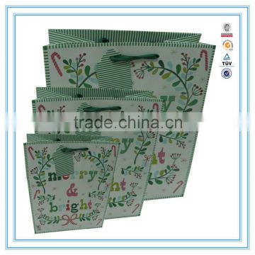 Wholesale custom gift paper bag &paper gift bags without handles