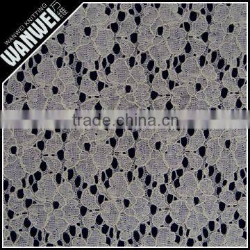 6 Discount Hot Sales High Quality New heather grey hemp flowers design lace fabric wholesale 7011