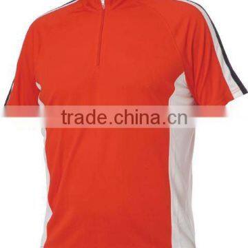 Short Sleeve Red Cycling Jersey