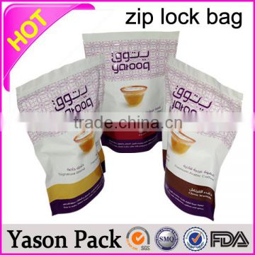 Yason transparent plastic stand up zipper bag for foodcolored zip lock bag Grapes Zipper Bag