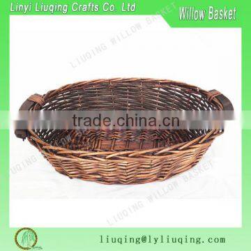 Hot New Products Wicker fruit Basket with wood ear