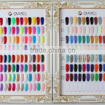 Beautyshow professional high quality new golden book color card 2 for soak off camouflage uv led gel polish hybrid