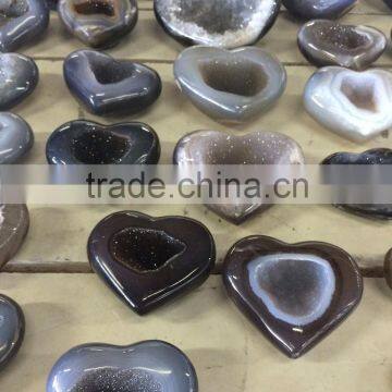 Heart agate druze polished - A Quality direct from the factory - Beautiful gift!!!