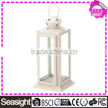 Decorative lantern for candle, metal cheap candle lantern, starlight White antique candle lanterns                        
                                                Quality Choice