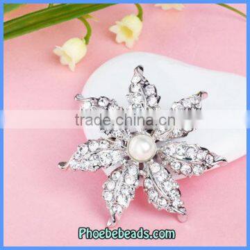 Wholesale High Quality Flower Rhinestone Brooch PFB-W024