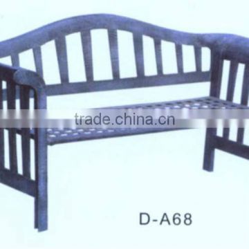 Garden Cast Iron Bench With Handrail and Backrest High quality and cheap