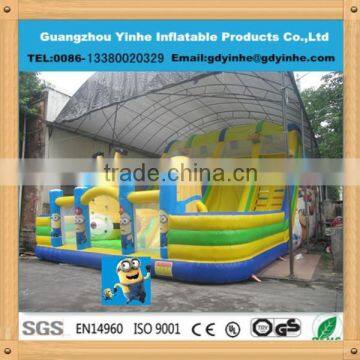 2015 yh-FC103 new design giant inflatable minion slide Despicable Me