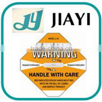 Customize! Impact Indicator Shockwatch Intelligent Impact Sticker Logistic Transportation Monitor Label