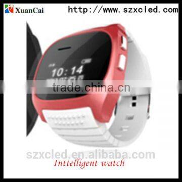 cheap fashion women and man wrist band LCD smart watches with logo and bluetooth function