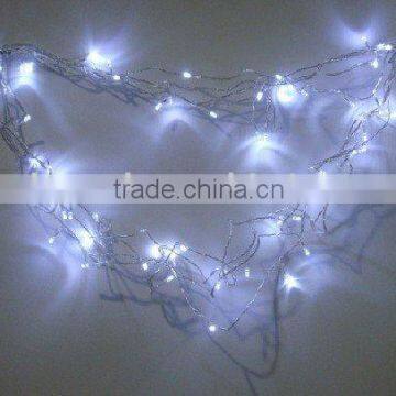 white heart-shaped led string light