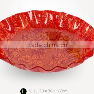 Big design round transparent acrylic fruit plate dry fruit plate,tray