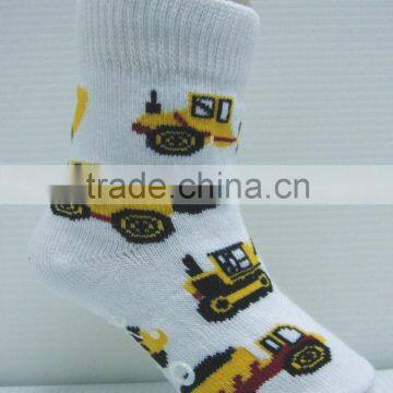 Tool Cars Baby Boy socks with rubber soles