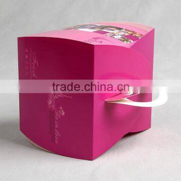 Dessert Packaging Box With Handle for Chocolate Cake photo-4