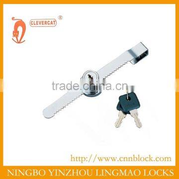 Frameless sliding glass door lock