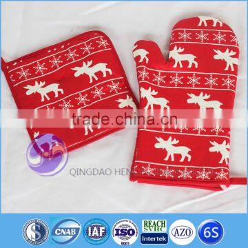 Christmas wholesale kitchen pot holder and funny oven glove