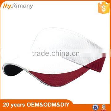 100% polyester mesh cheap promotional sun visor hat