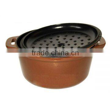 Iron Cast Soup Pot With Ceramic Cover