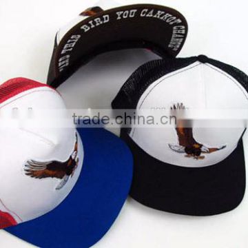 Wholesale Cheap 5 Panel Baseball Trucker Cap Hat Custom Trucker Hat No Mesh